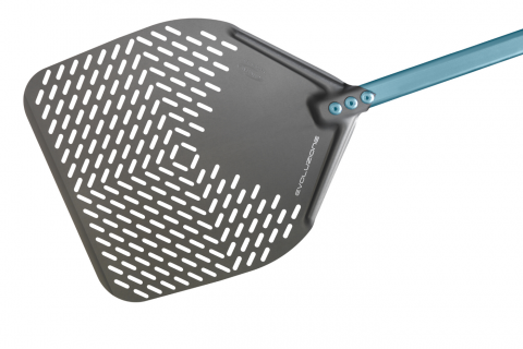 Pelle à pizza Evoluzione alu rectangulaire perforé 33x33cm 1500mmL